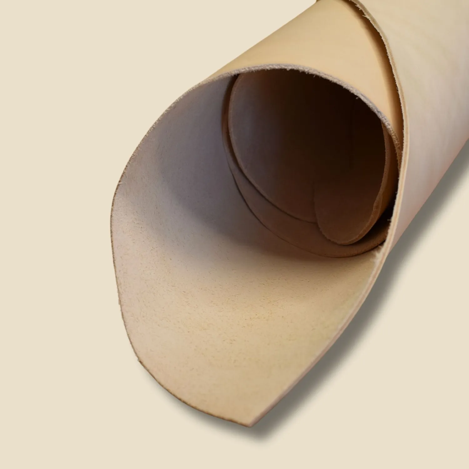 Leather House Natural lederpaneel 30x30 cm 2,2 mm plantaardig