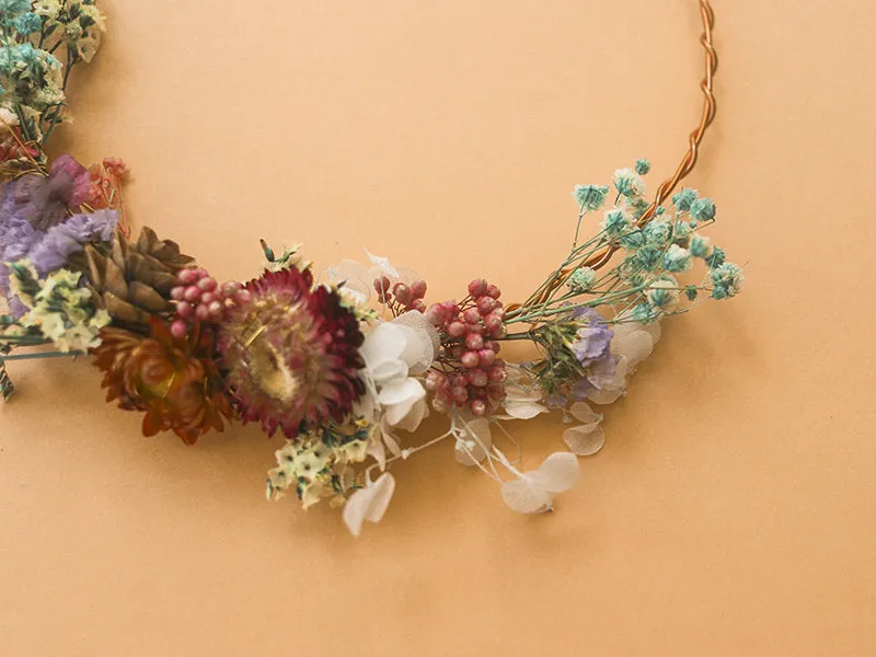 Mes Kits Make It Bloemenkroon gedroogde bloemen kit