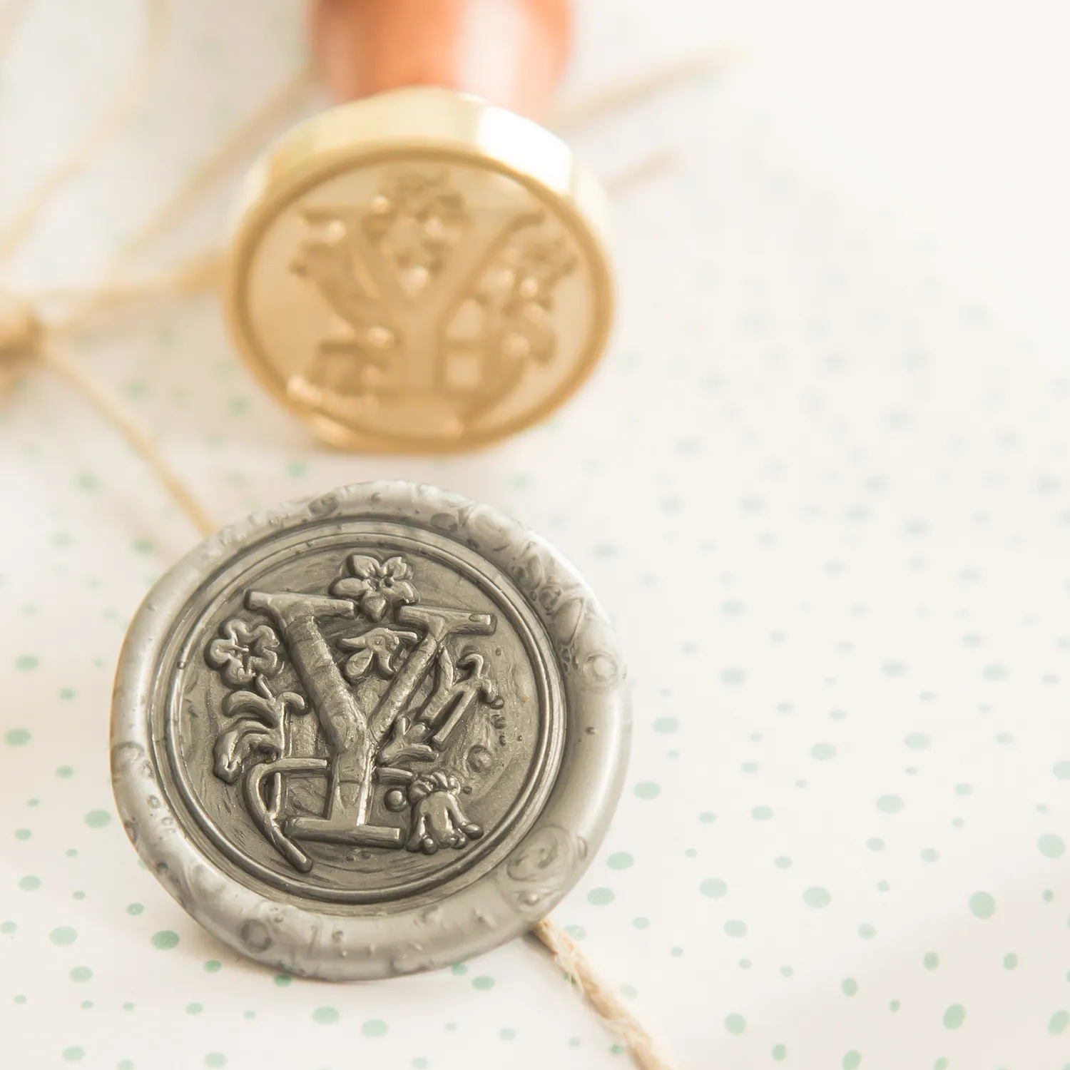 Jessy at Sea Letter Y wax stempel 25 mm initiaal