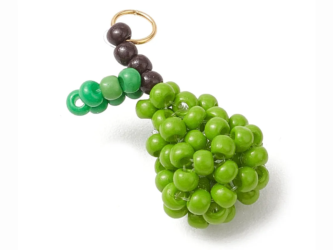 La Petite Epicerie bedel peer groen glasparels fruit