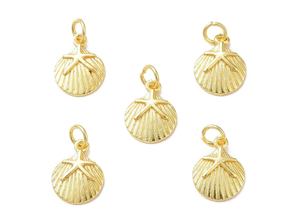 La Petite Epicerie Schelp bedel goud zeester 18k