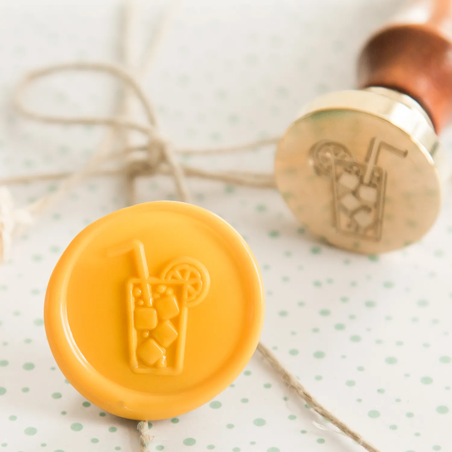 Jessy at Sea Lemonade wax seal stempel 25 mm zomer