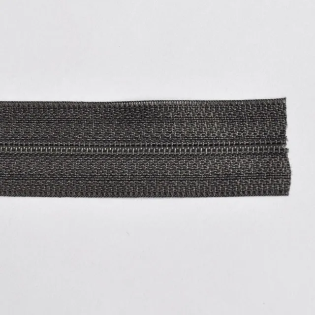 Leather House Rits Nylon Zwart 4 mm per meter kunststof
