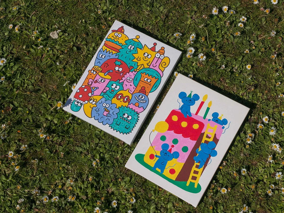 Petit Pinceau Kids Yummy schilderen op nummer muizen