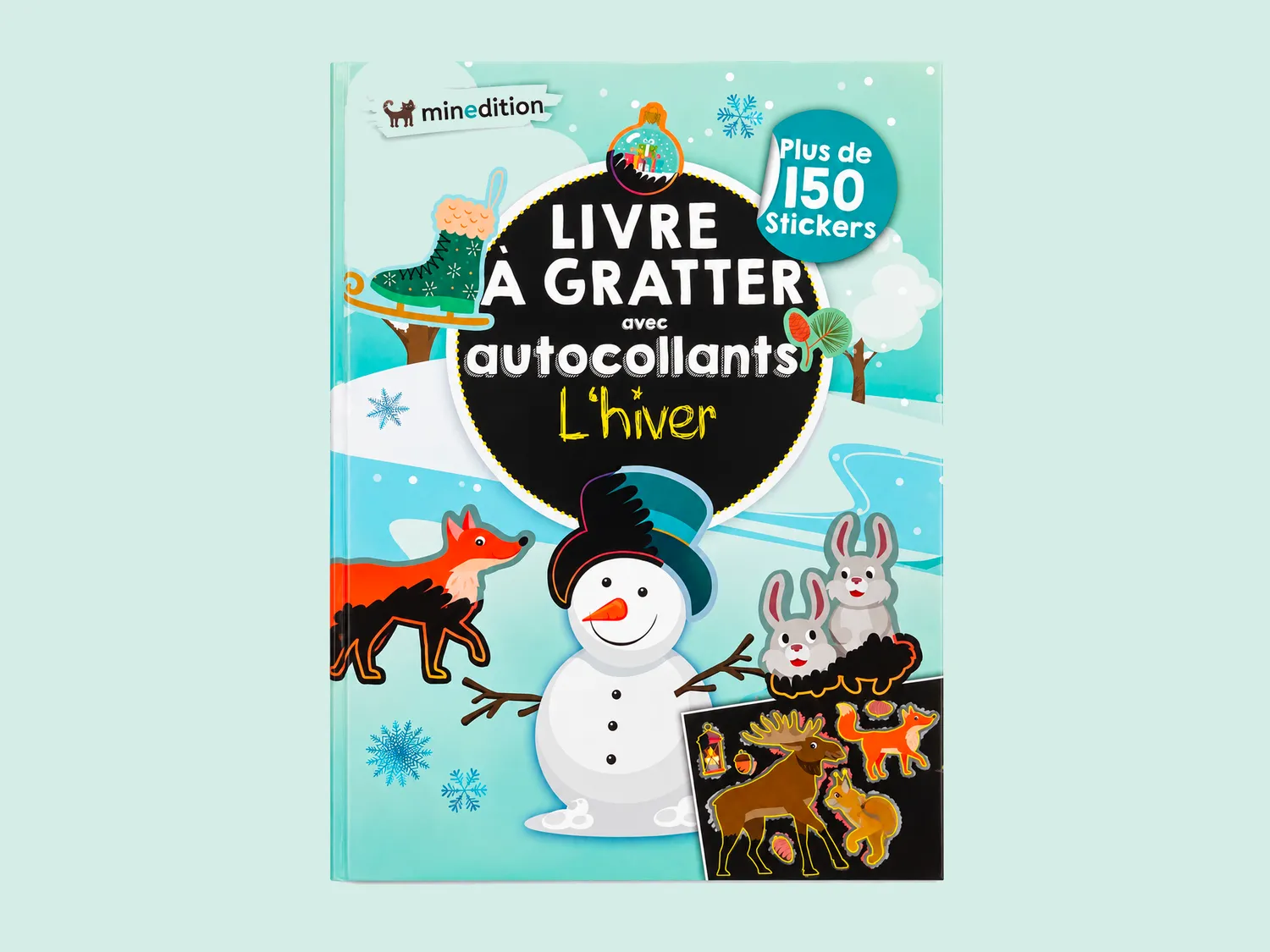 La Petite Epicerie Hiver krasboek winter met 150 stickers