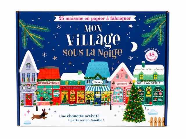 La Petite Epicerie Mon Village sous la Neige knutselset 25 huizen
