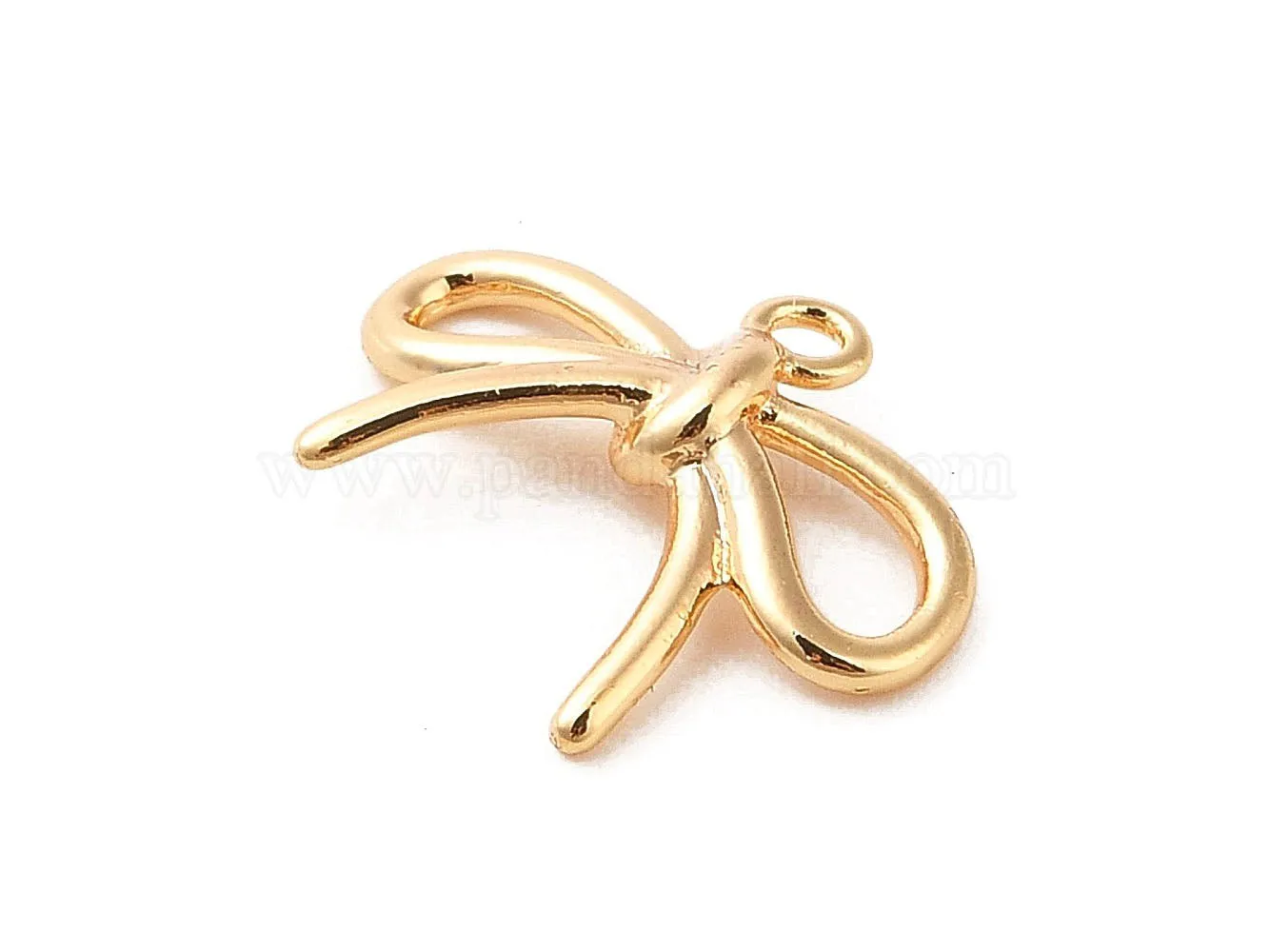 La Petite Epicerie Bedel strikje goud 14,5 mm messing 18K