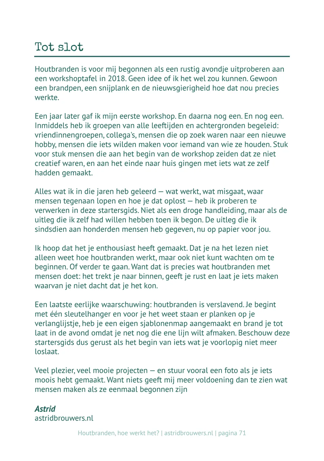 Astrid Brouwers startersgids houtbranden boek met sjablonen