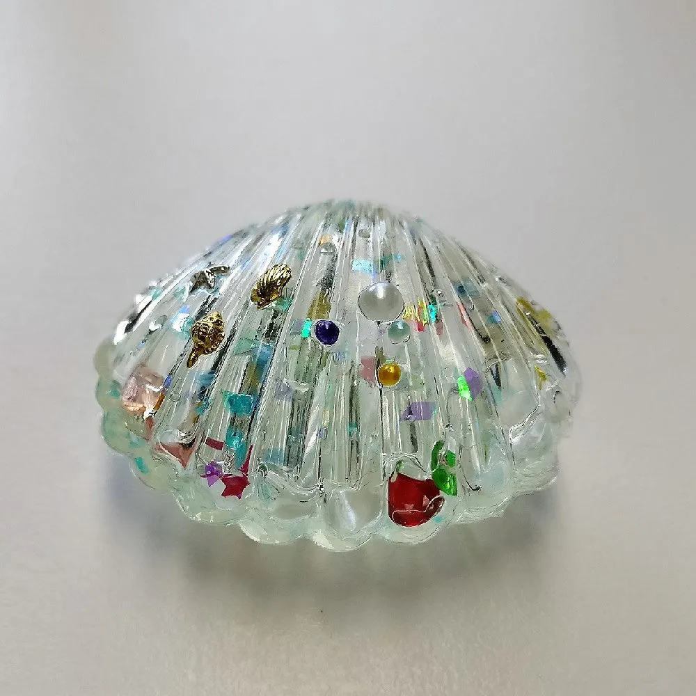 Bijounique 63 Schelp 3D siliconen mal 4,9x5,9 cm