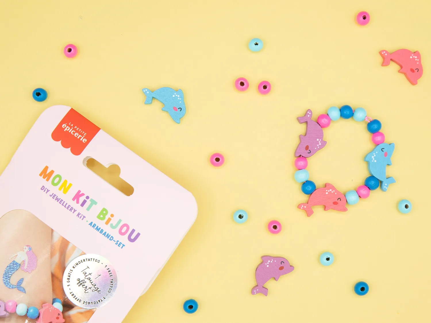 La Petite Epicerie Mon Kit Bijou Dolfijnen armband knutselset kind