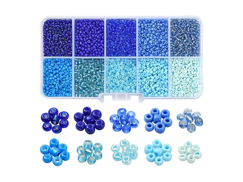 La Petite Epicerie Rocailles kralen blauw 8500 stuks 2,5 mm