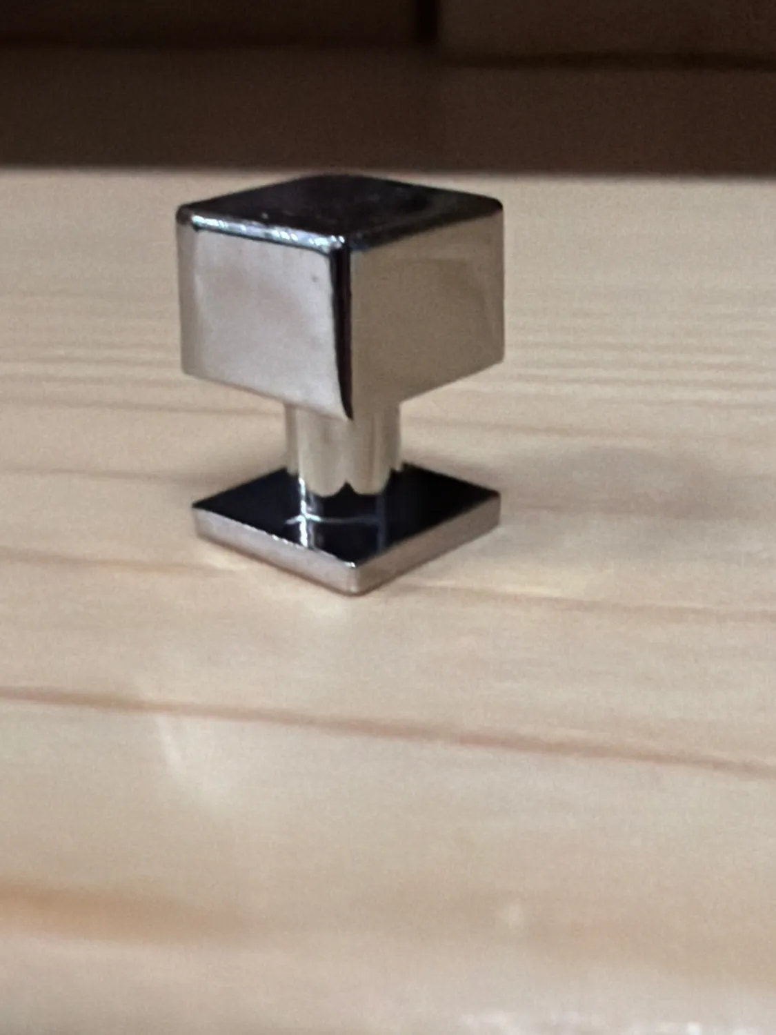 Leather House vierkante kraagknoop 8x8mm zilver