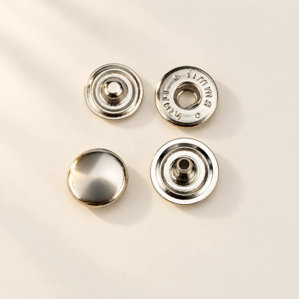 Leather House Silver Snap Button drukknoop 12mm 10 stuks nikkel