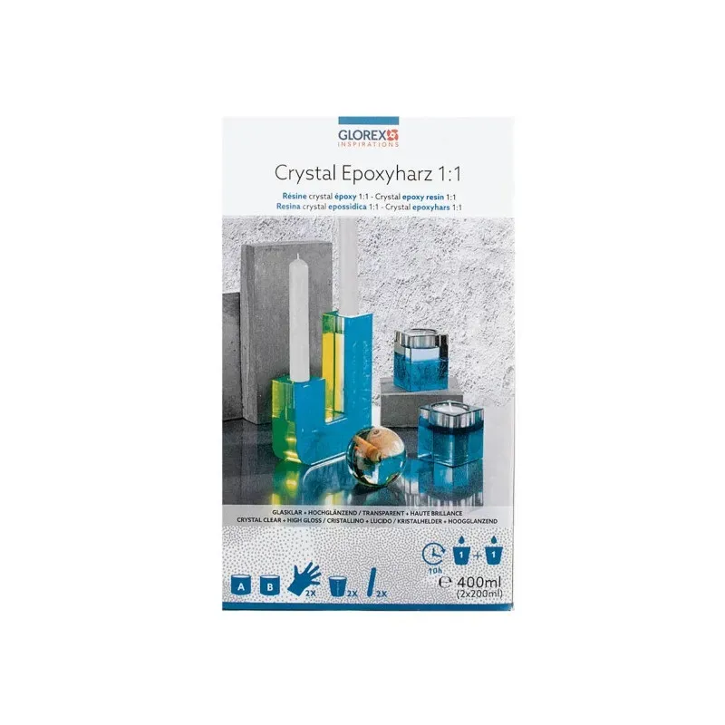 Epoxy Giethars 400 ml giethars helder transparant 2x200 ml