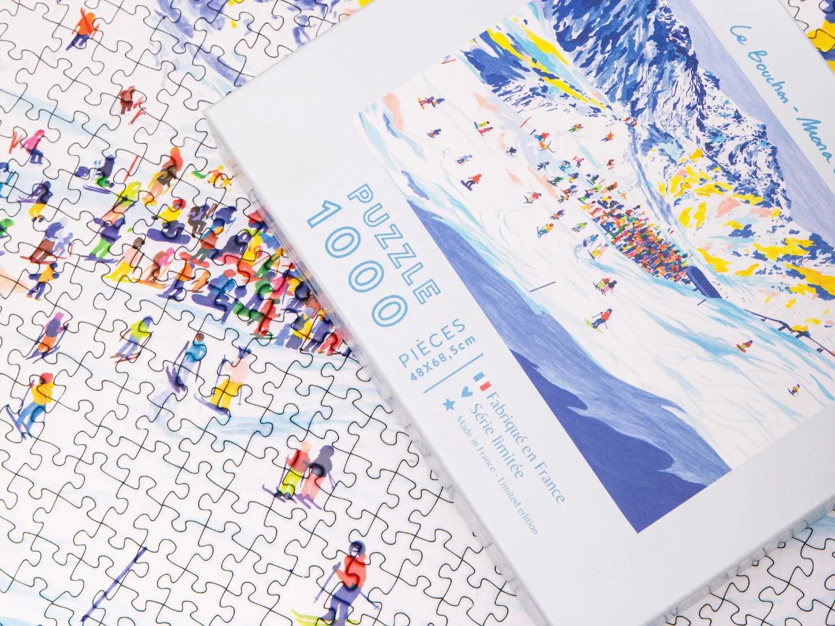 La Petite Epicerie Le Bouchon puzzel 1000 stukjes ski