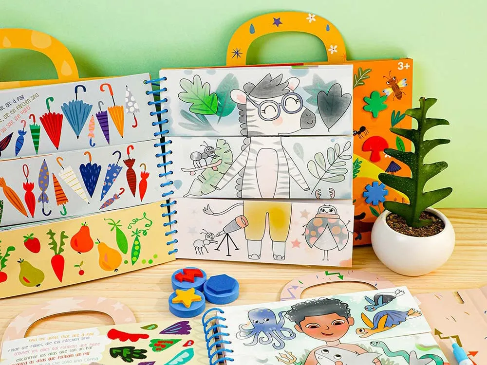 La Petite Epicerie magisch kleurboek bosdieren met pen
