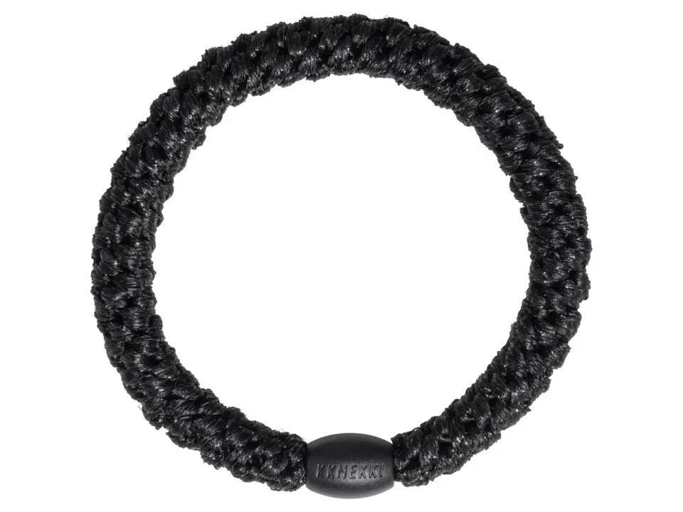 Kknekki Noir Pailleté haarelastiek glitter zwart