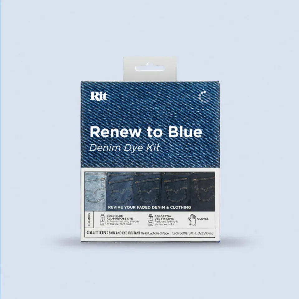Rit Renew to Blue Denim textielverfset blauw