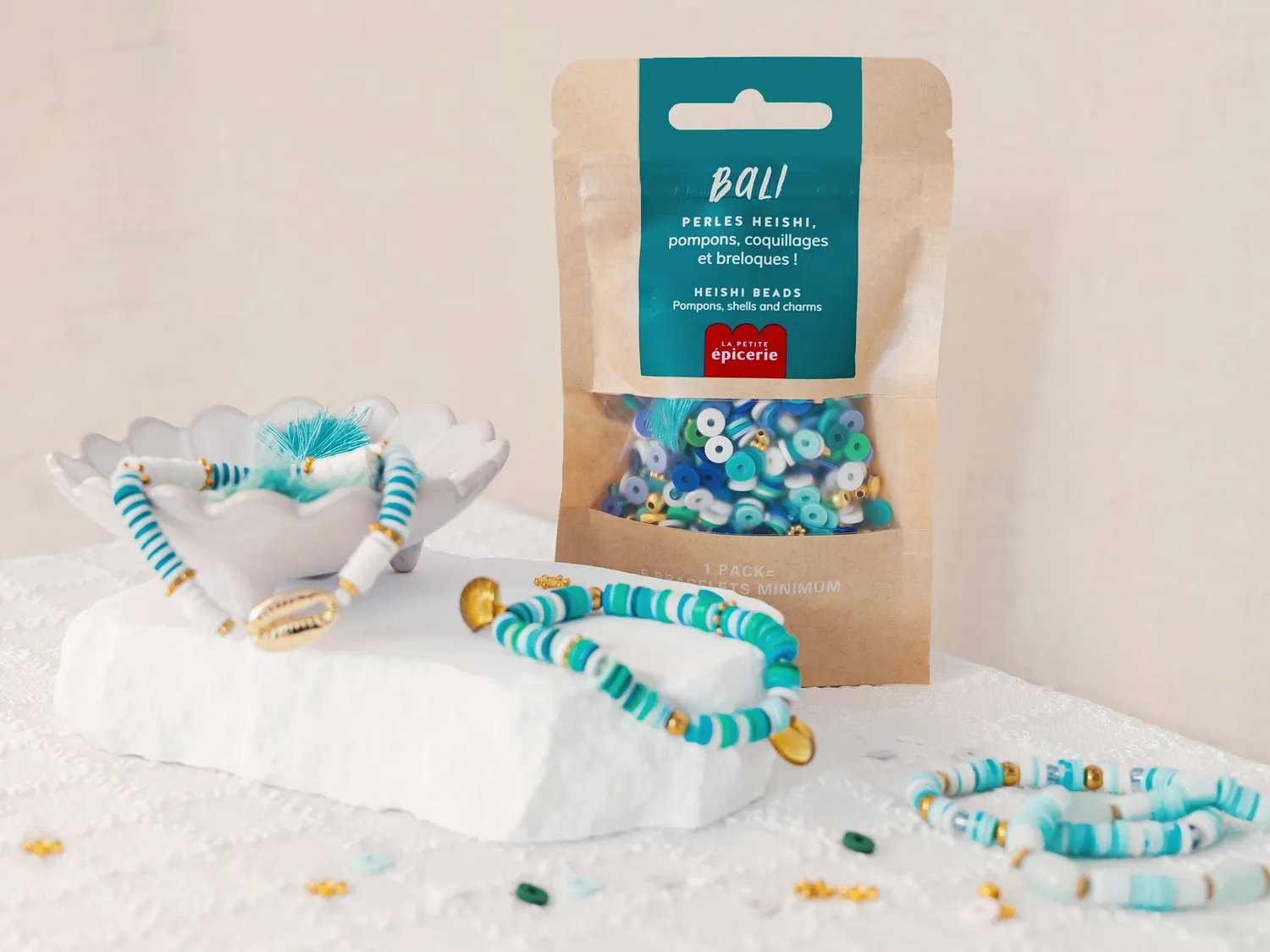 La Petite Epicerie Bali kralenmix heishi 50 gram