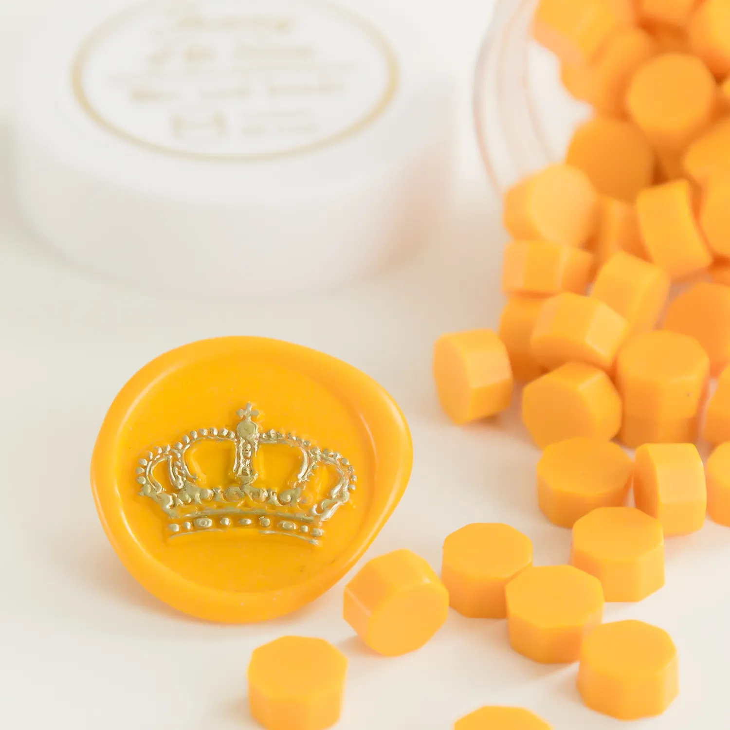 Jessy at Sea Mango sealing wax 100 stuks oranje