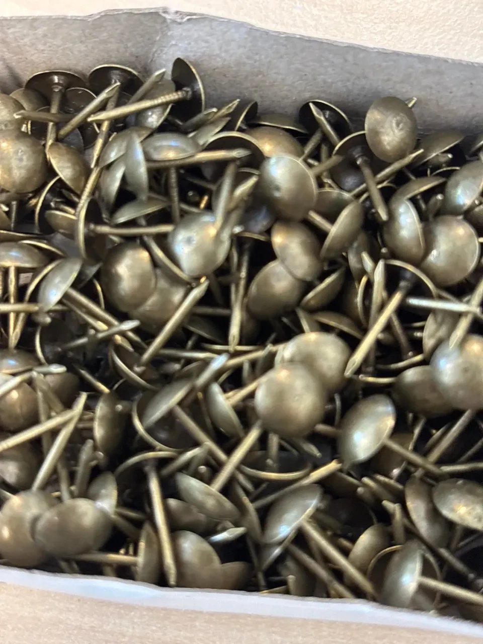 Leather House Brass Furniture Nails meubelnagels oud goud 200 stuks