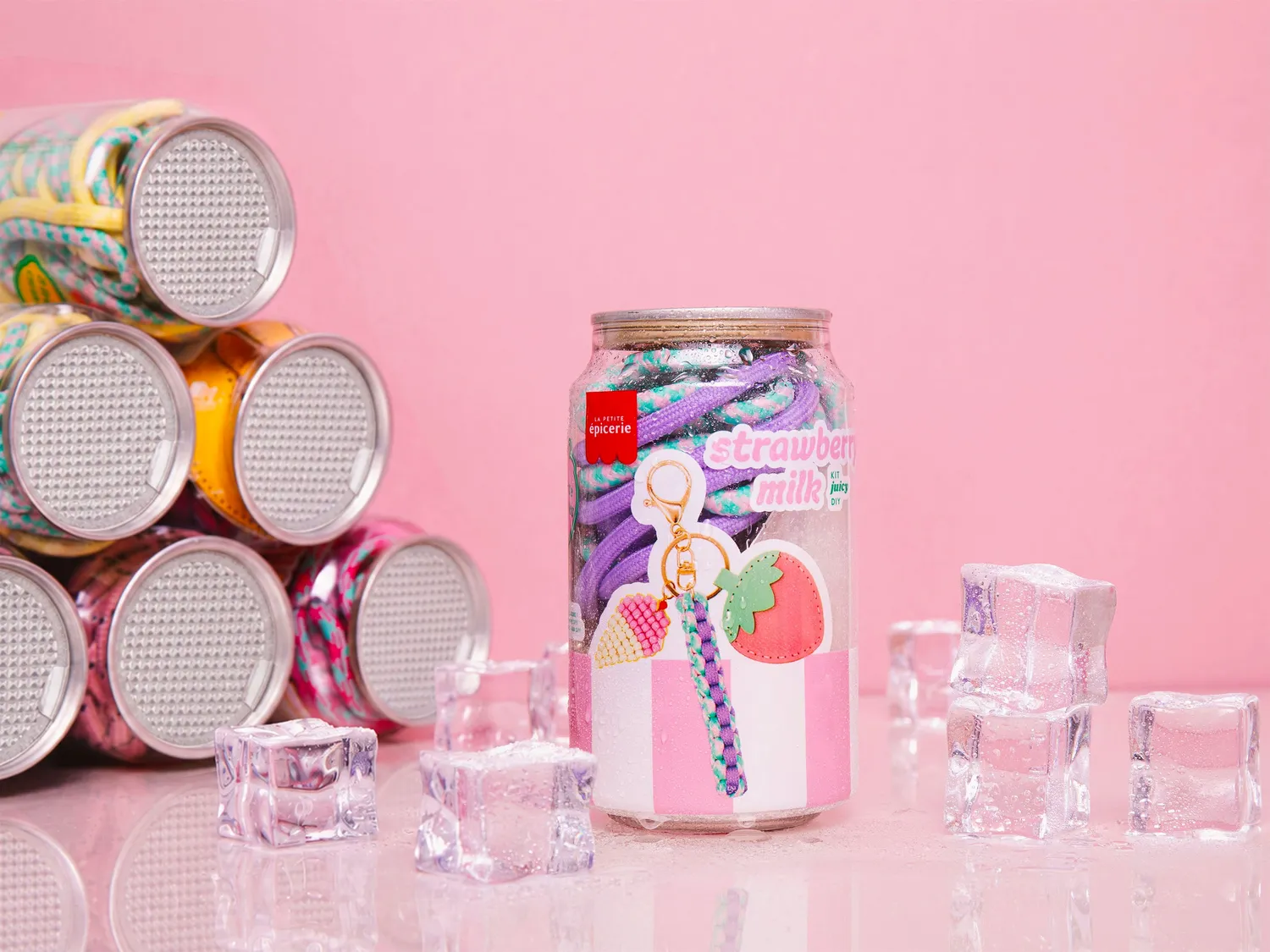 La Petite Epicerie Pshiiit Strawberry Milk tashanger blikje DIY