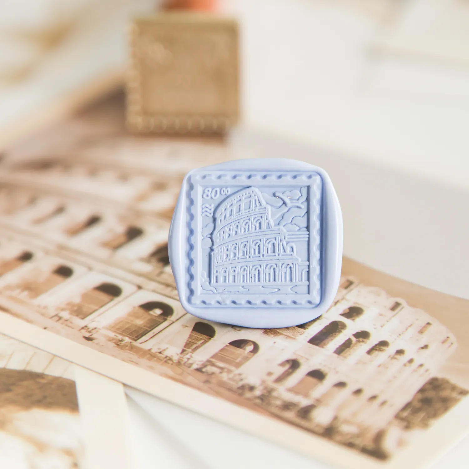 Jessy at Sea Colosseum Postage Stamp stempel 25 mm