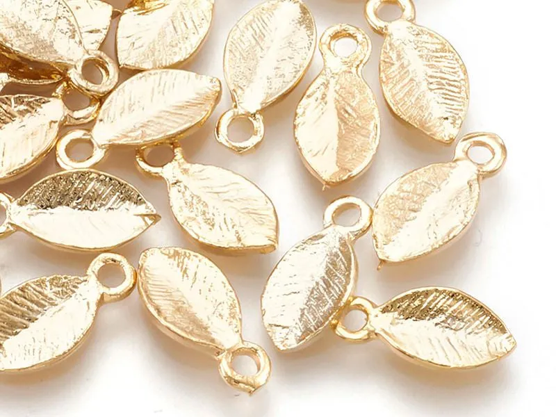 La Petite Epicerie blad bedel goud 10,5 mm verguld