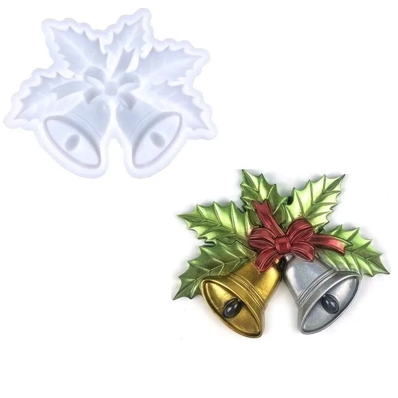 Bijounique X15 Kerstklokken gietmal 12,3 cm siliconen