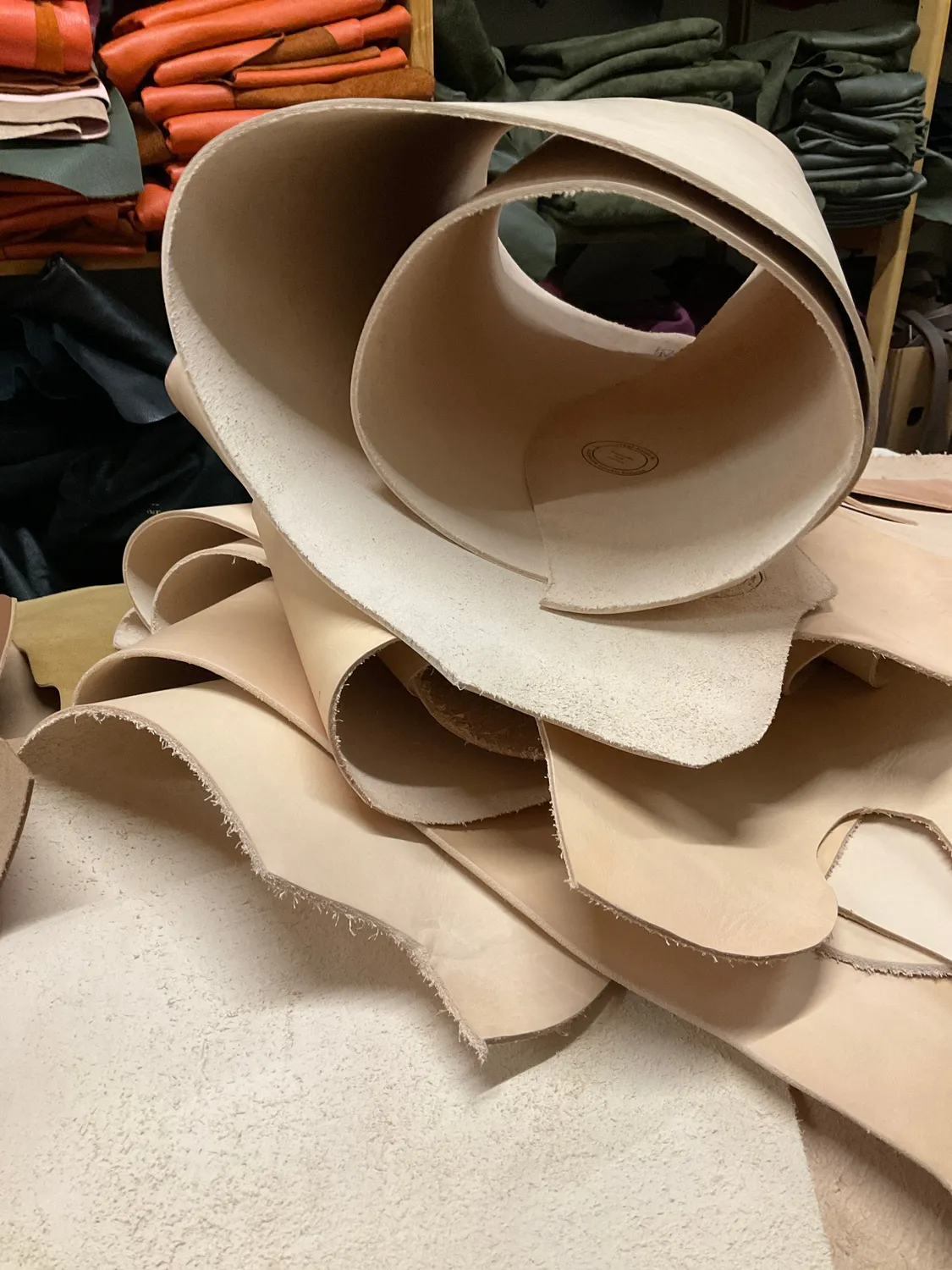 Leather House tuigleer naturel 3-3,4 mm whole shoulder