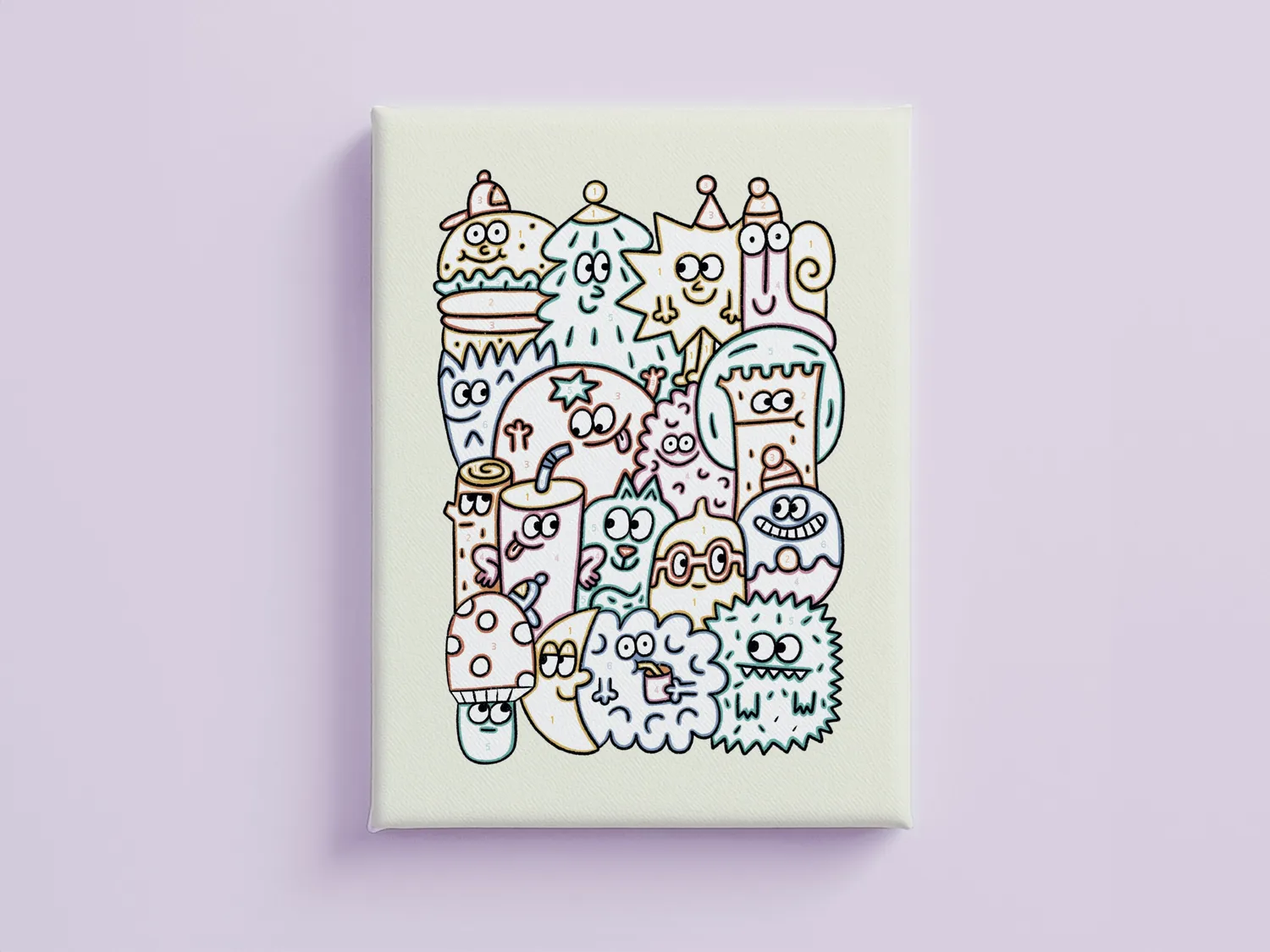 Petit Pinceau Kids Fun Gang schilderen op nummer kind