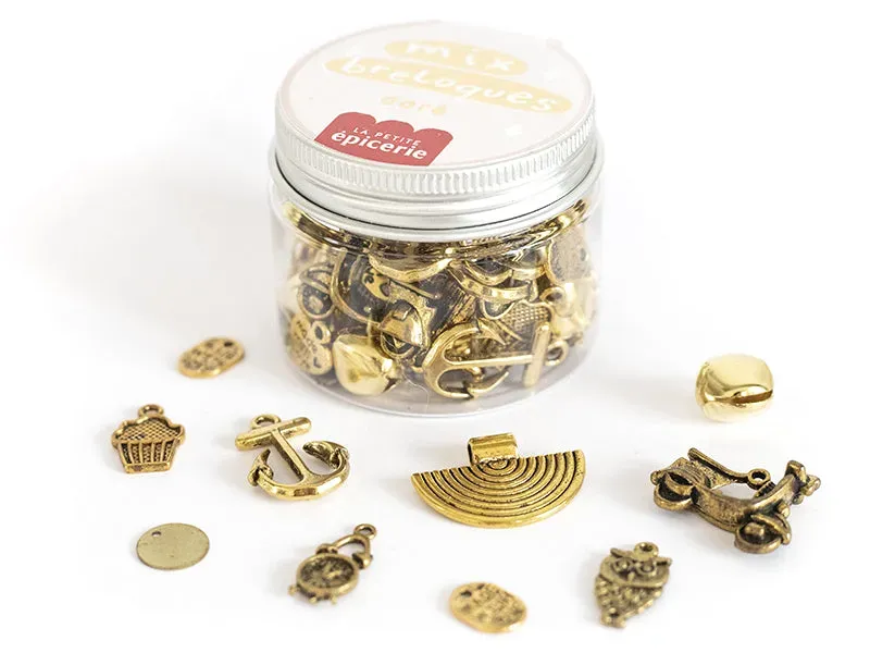 La Petite Epicerie mix gouden bedels pot 80 gram assorti