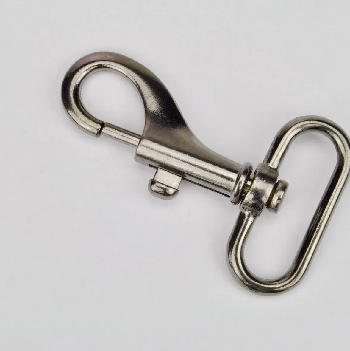 Leather House Musketon Ovaal 30mm Zilver 2st