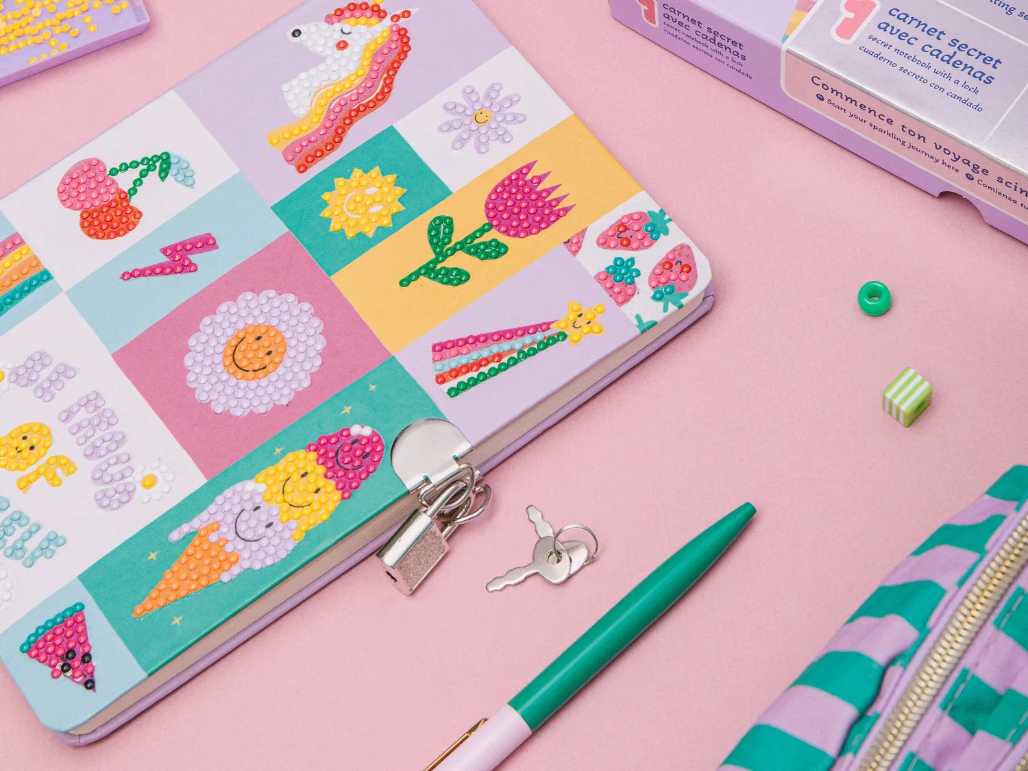 La Petite Epicerie Diamond Painting Kids dagboek met slot