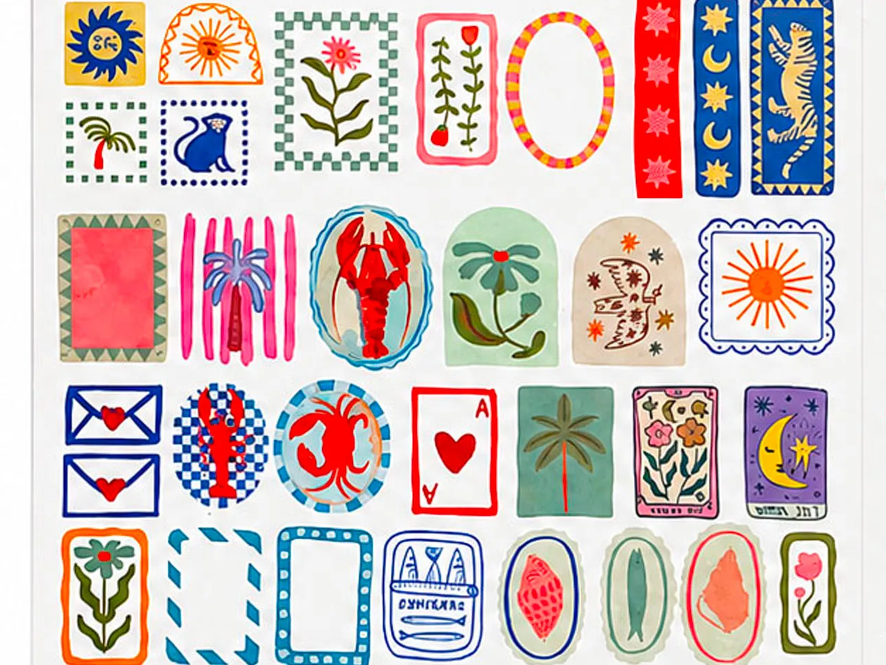 La Petite Epicerie tatoeages voor medaillons 166 stuks