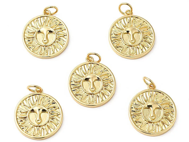 La Petite Epicerie Soleil Ethnique hanger goud 18 mm