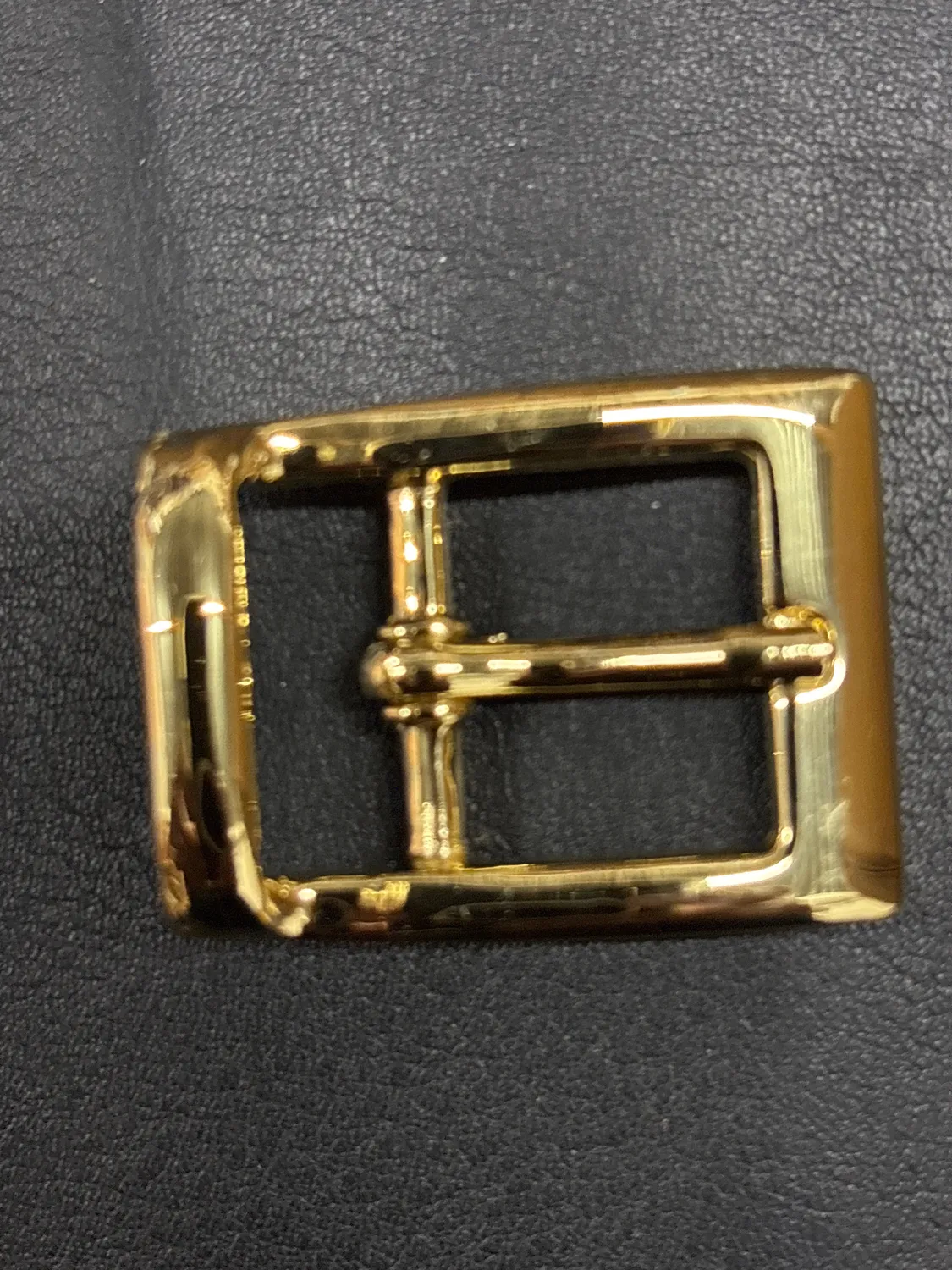 Leather House riemgesp messing 20mm goud