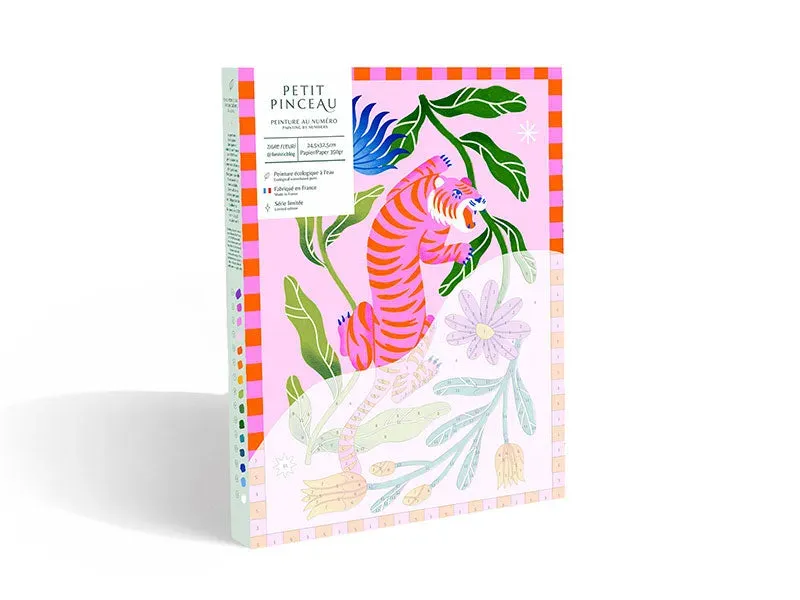La Petite Epicerie Petit Pinceau Tigre Fleuri schilderen op nummer