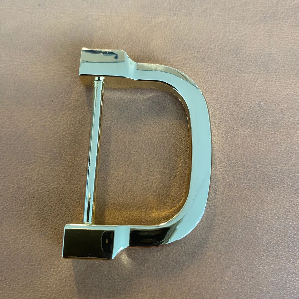 Leather House D-ring 35mm zilver metaal tassenriem