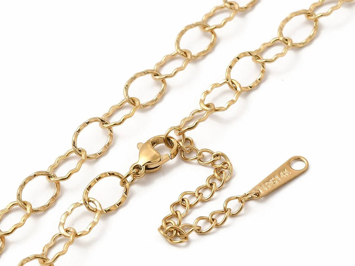 La Petite Epicerie fijne gouden ketting 14K hanger goudkleurig