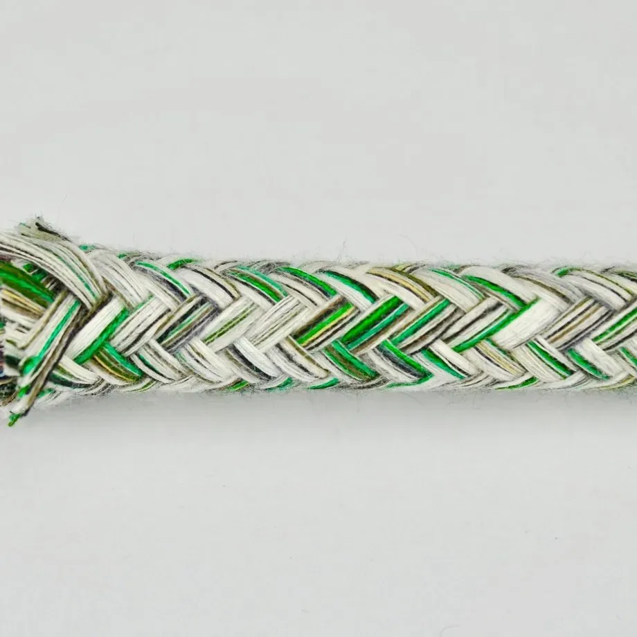 Leather House Flexible Core Rope koord 12mm wit 1 meter