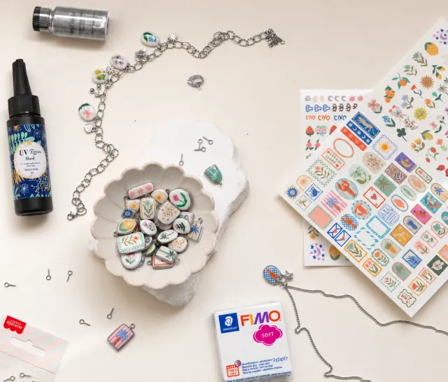 La Petite Epicerie Bijoux Tatoués sieradenkit zilver keramieklook