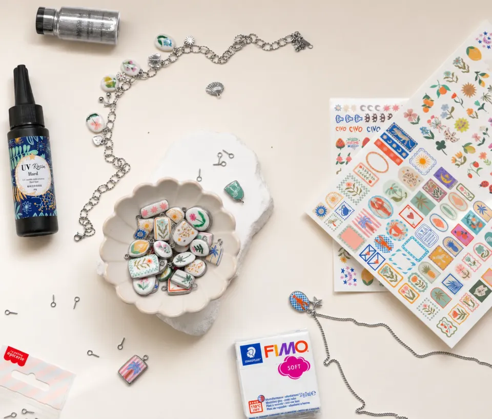 La Petite Epicerie Bijoux Tatoués sieradenkit zilver keramieklook
