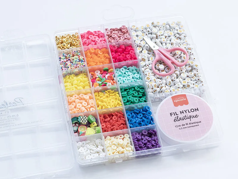 La Petite Epicerie Maxi Heishi POP kralenset 16 kleuren met letters