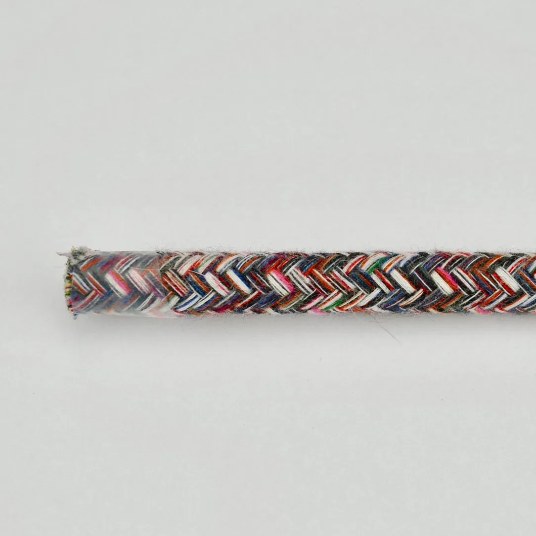 Leather House Flexible Core Rope koord 12mm wit 1 meter