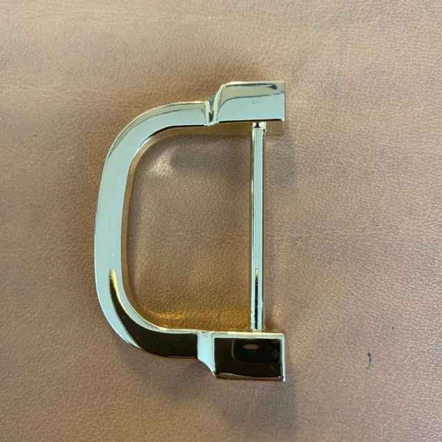Leather House D-ring 35mm zilver metaal tassenriem