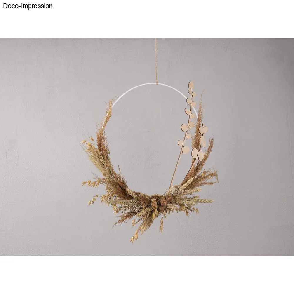 Bijounique Metalen Ring Wit per stuk 15-20 cm decoratie
