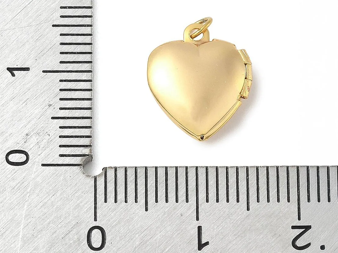 La Petite Epicerie Medaillon Hart bedel goud RVS per stuk