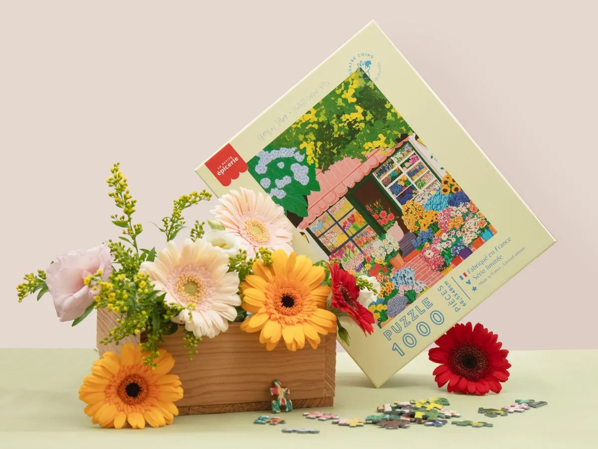 La Petite Epicerie Quatre Coins Floral Shop puzzel 1000 stukjes bloemen