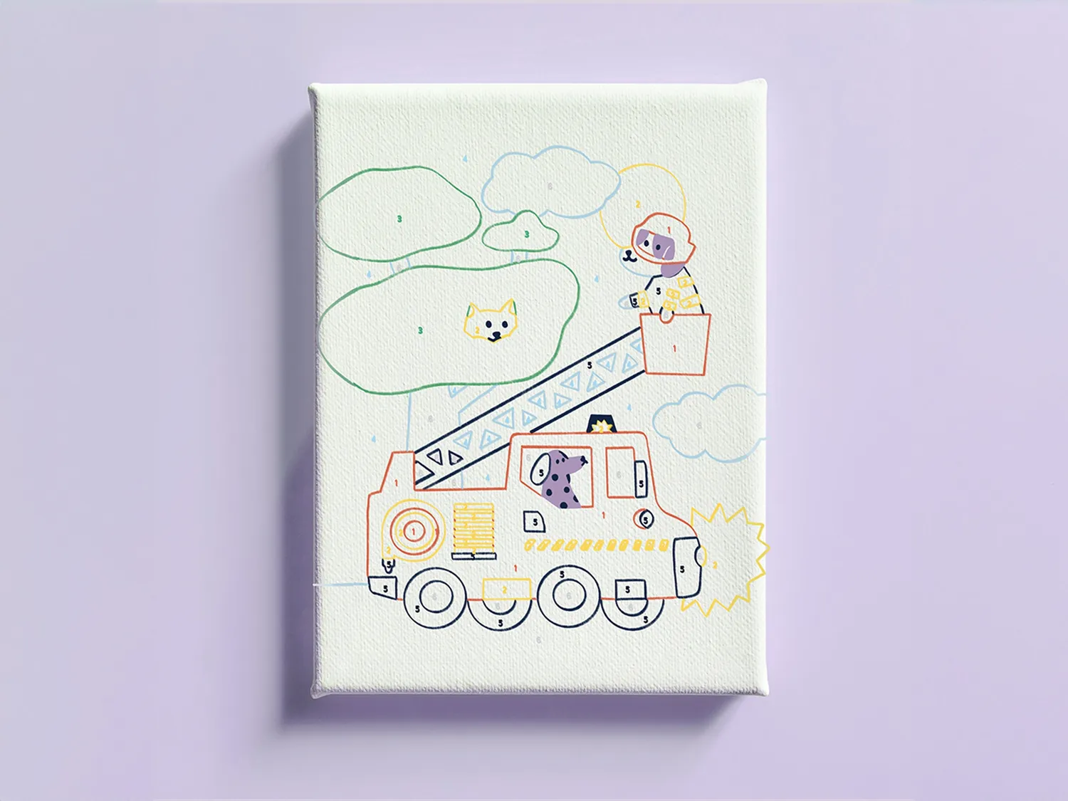 La Petite Epicerie Petit Pinceau Kids Wouf schilderkit 18x25 cm